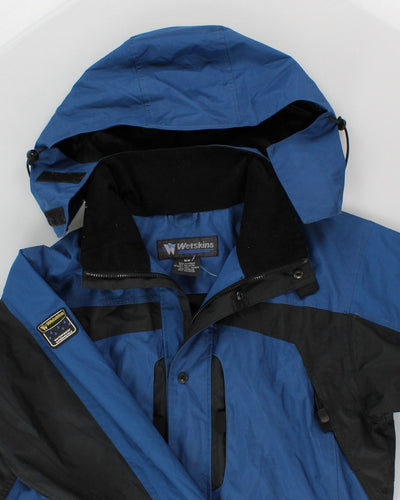 Mens Blue Lined Windbreaker Jacket - M