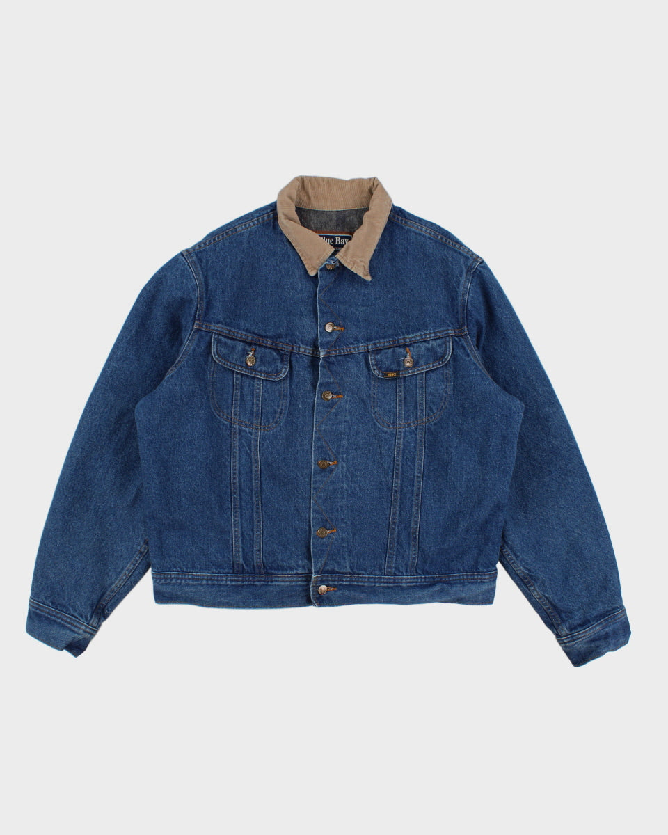 Mens 1990s Blue Bay Jean Jacket - L