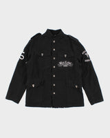 Mens Black Label Lined Patch Jacket - L