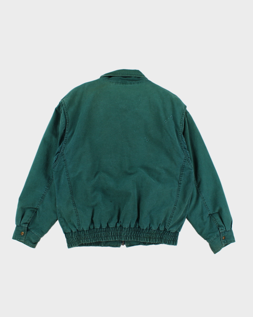 Mens Turquoise Canvas Lined Jacket - L