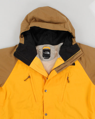 Mens Yellow The North Face Hooded Ski Jacket - XL