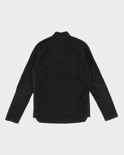 Mens Black Adidas Fleece Zip Up Jacket - M