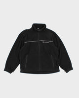 Mens Black Mercedes Benz |Fleece Zip Up Jacket - M