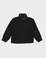 Mens Black Mercedes Benz |Fleece Zip Up Jacket - M