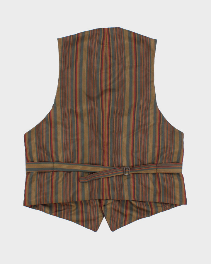 Vintage Linea Purple Velvet Waistcoat - L