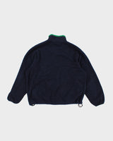 Mens Navy Polo Jeans Zip Up Fleece - L