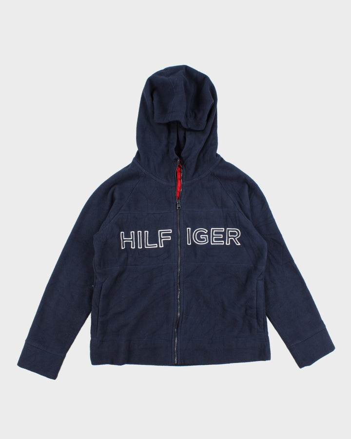 Mens Navy Tommy Hilfiger Zip Up Fleece Hoodie L