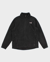 Mens Black The North Face Zip Up Fleece - M