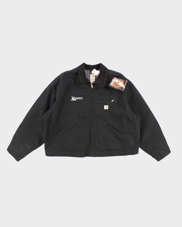 Mens New With Tags Deadstock Black Carhartt Duck Detroit Jacket - XL