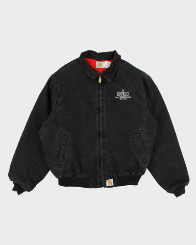Vintage 90s Carhartt Faded Black Work Wear Jacket - XL