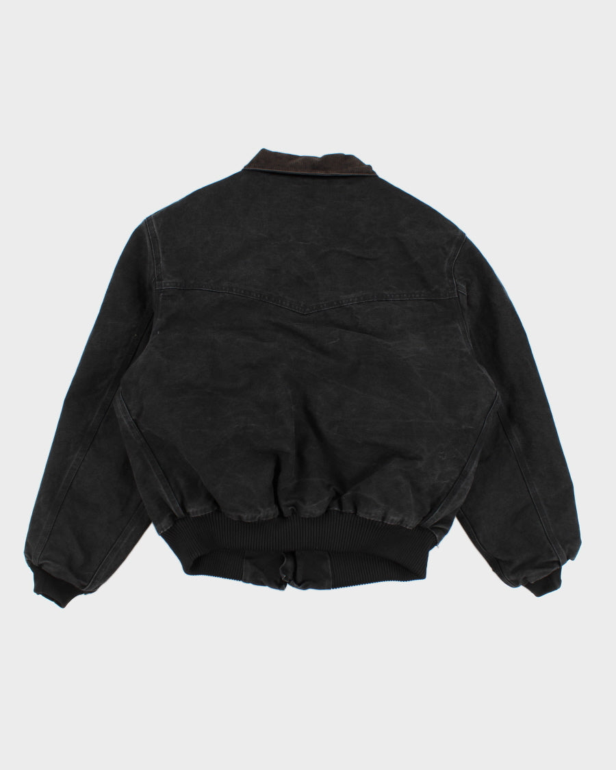 Vintage 90s Carhartt Faded Black Work Wear Jacket - XL