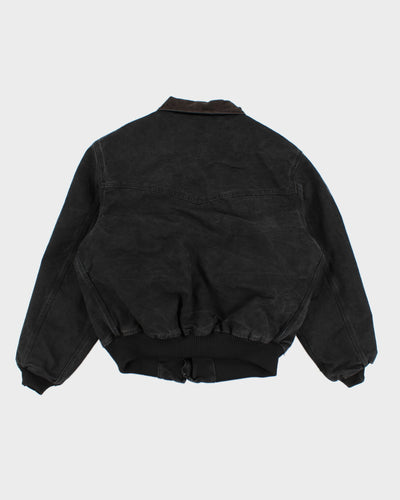 Vintage 90s Carhartt Faded Black Work Wear Jacket - XL