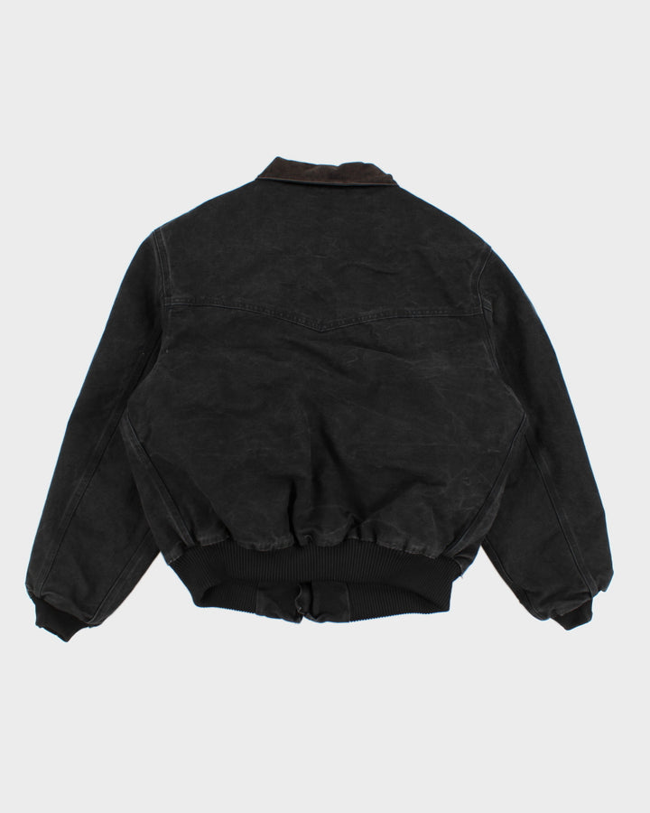 Vintage 90s Carhartt Faded Black Work Wear Jacket - XL
