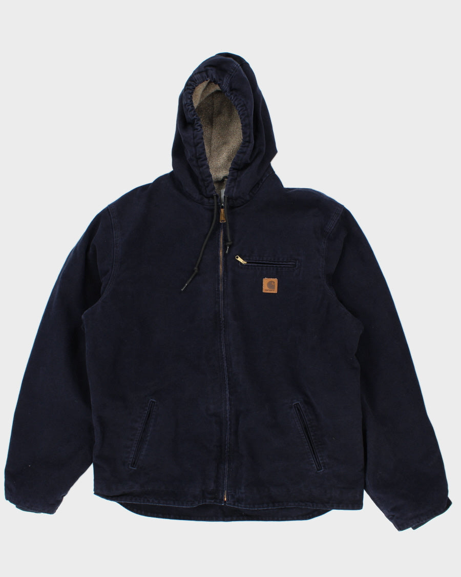 Vintage Carhartt Hooded Fleece Lined Winter Work Wear Jacket - XL Tall