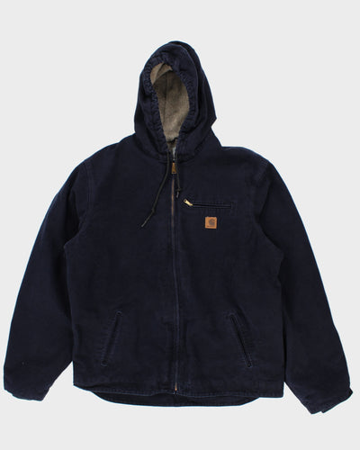 Vintage Carhartt Hooded Fleece Lined Winter Work Wear Jacket - XL Tall