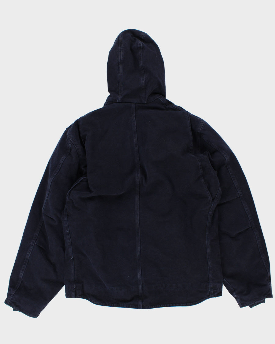 Vintage Carhartt Hooded Fleece Lined Winter Work Wear Jacket - XL Tall