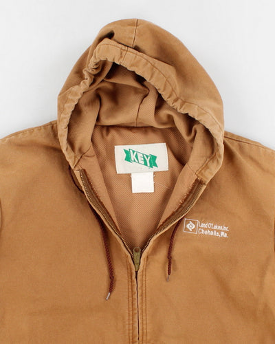 Vintage Key Hooded Work Wear Jacket - XL