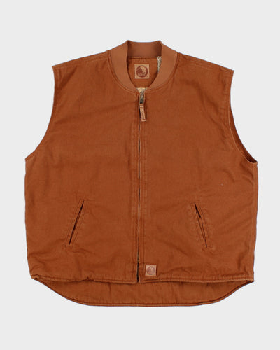 Vintage Berne Sherpa Lined Sleeveless Work Wear Jacket - XXL