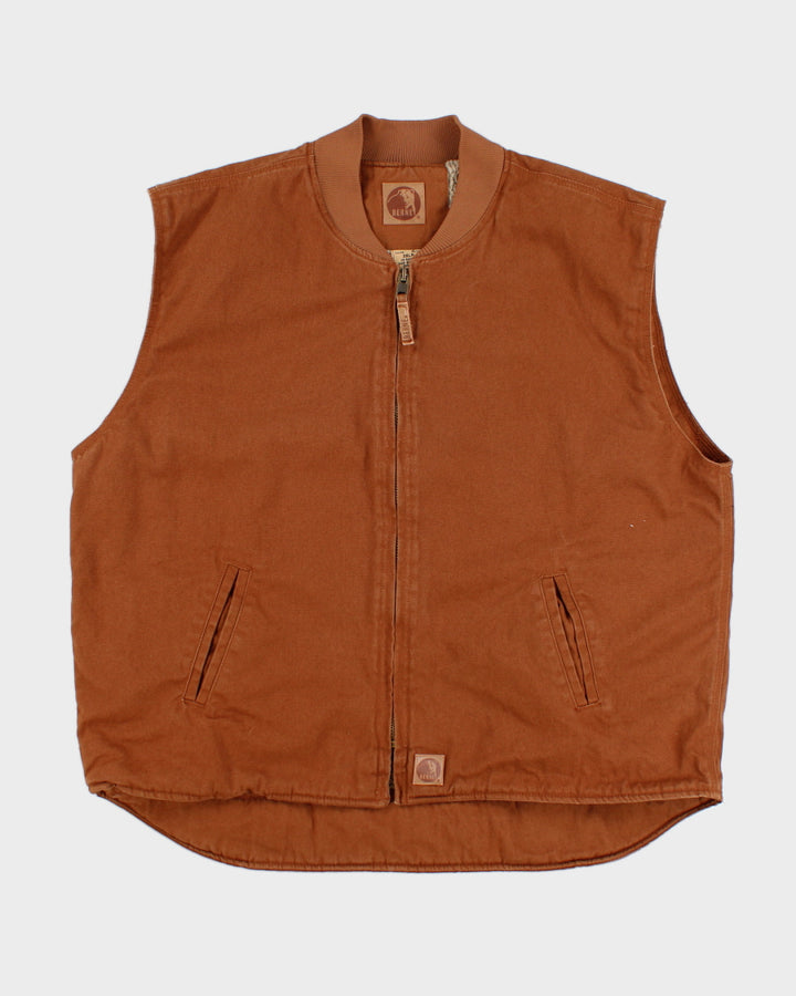 Vintage Berne Sherpa Lined Sleeveless Work Wear Jacket - XXL