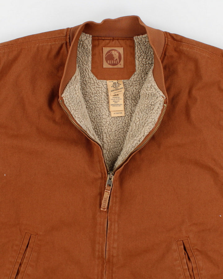 Vintage Berne Sherpa Lined Sleeveless Work Wear Jacket - XXL