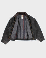 Vintage Carhartt Dream Wear Faded Black Fleece Lined Work Wear Jacket - XXXL