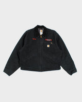 Vintage Carhartt Fleece Lined Dark Green Work Wear Jacket - XL