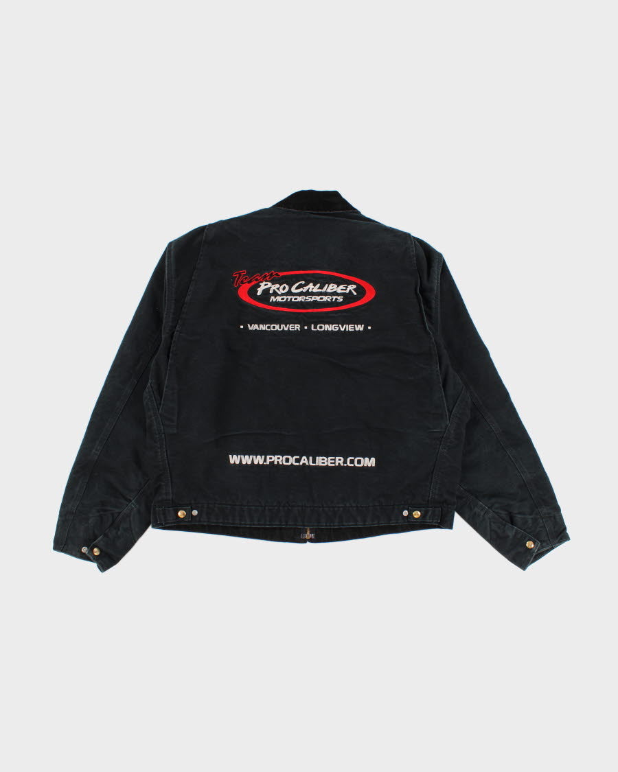 Vintage Carhartt Fleece Lined Dark Green Work Wear Jacket - XL