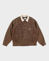 Vintage Carhartt Fleece Lined Work Wear Trucker Jacket - XXL Tall
