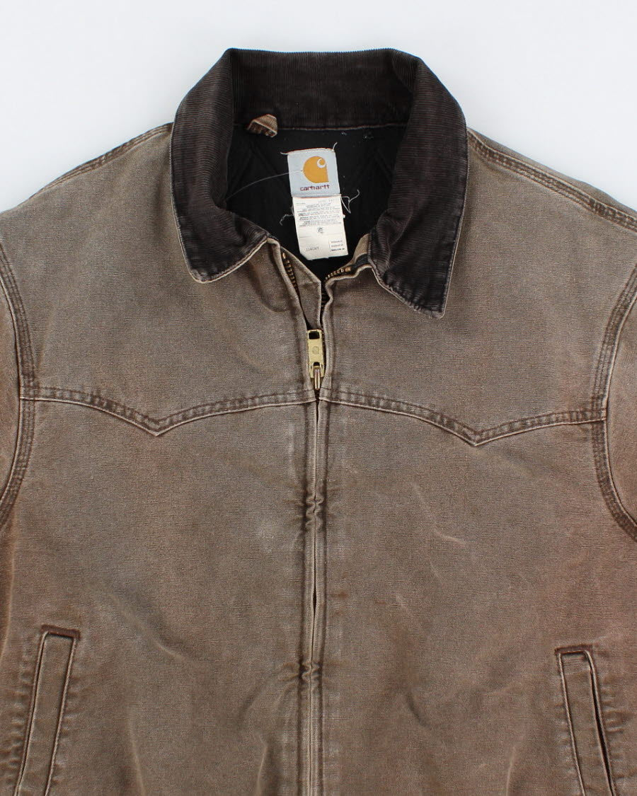 Vintage Carhartt Brown Work Wear Jacket - XL