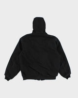 Carhartt Black Hooded Work Wear Jacket - M