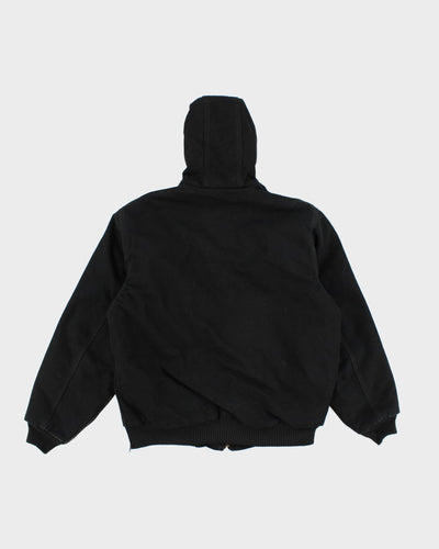 Carhartt Black Hooded Work Wear Jacket - M