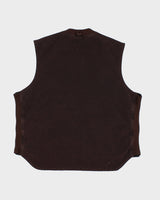 Vintage Tough Duck Brown Work Wear Sleeveless Jacket - XXL