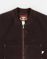 Vintage Tough Duck Brown Work Wear Sleeveless Jacket - XXL