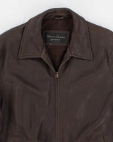 Reilly Olmes Fleece Lined Dreamy Brown Leather Jacket - L