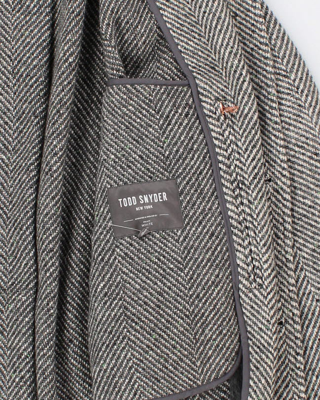 Men's Todd Snyder Wool Blend Grey Over Coat - M