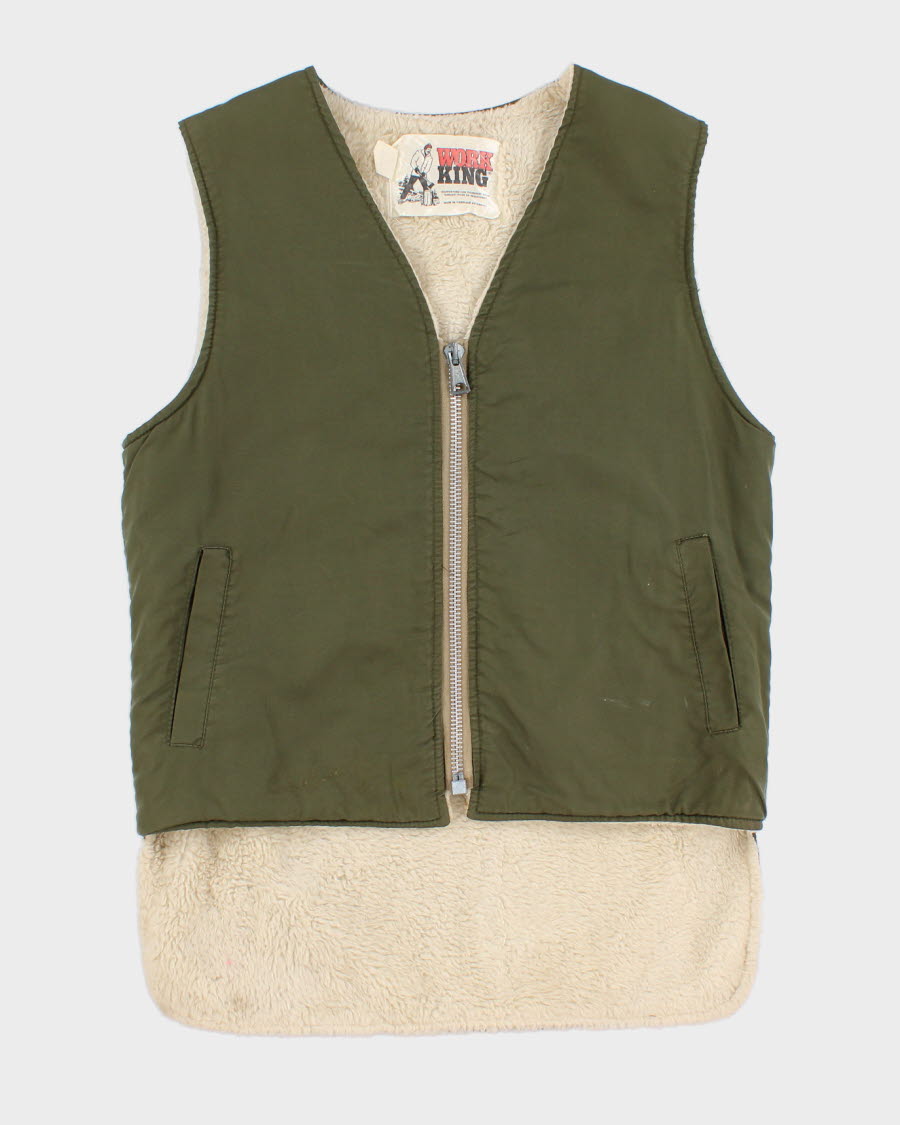 Vintage men's Workwear green Vest M/L