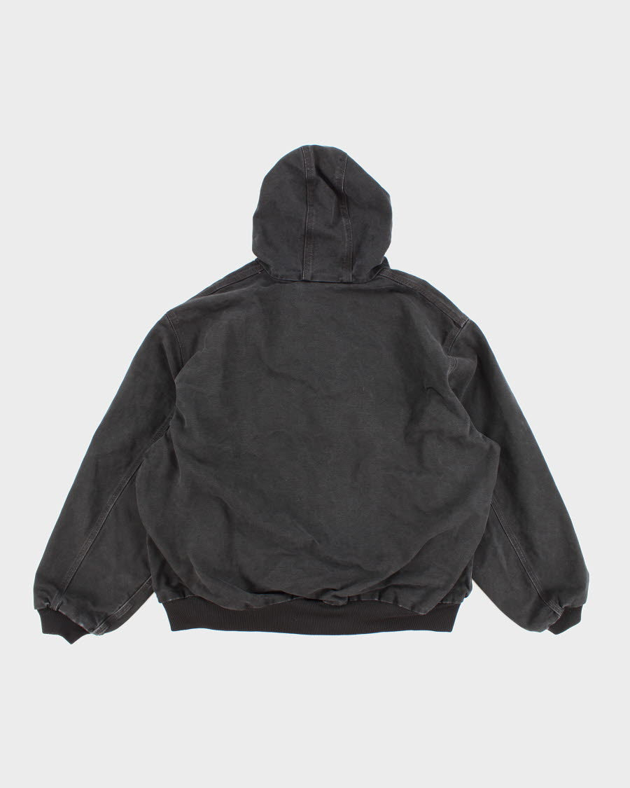 Vintage Men's Dark Blue  Hooded Carhartt Jacket XXl/3XL