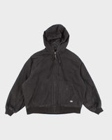 Men's Black Dickies Hooded Zip-up Jacket - XL