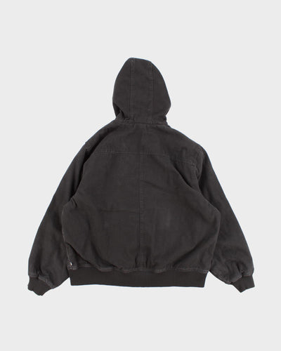 Men's Black Dickies Hooded Zip-up Jacket - XL