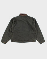 Vintage Men's Green Carhartt Fleece Lined Detroit Jacket - XL