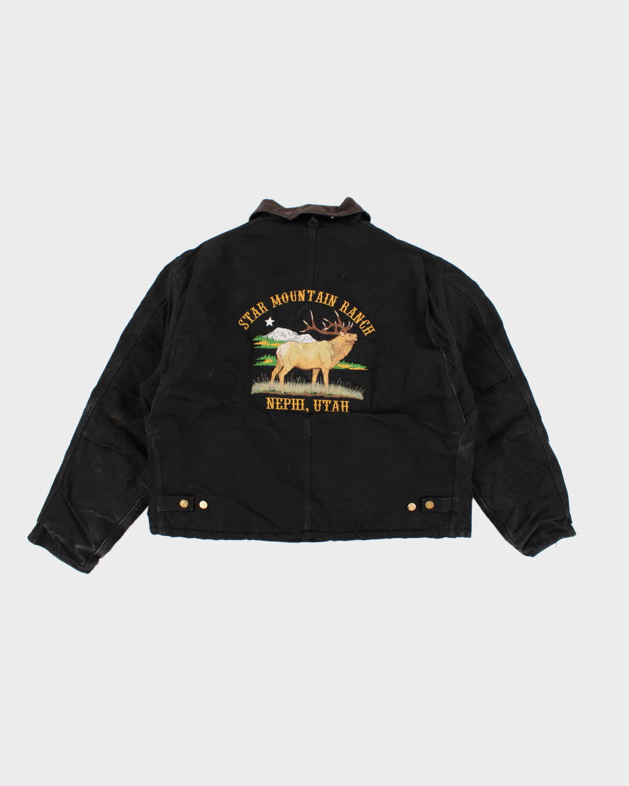 Men's Carhartt Black Detroit zip up jacket - XXXL