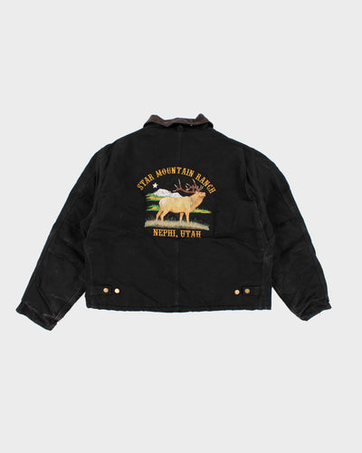 Men's Carhartt Black Detroit zip up jacket - XXXL