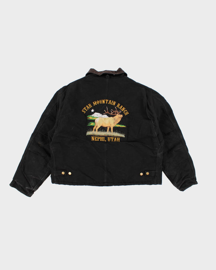 Men's Carhartt Black Detroit zip up jacket - XXXL