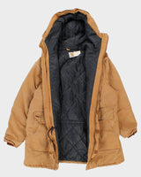 Vintage Carhartt High Neck Hooded Work Wear Jacket - XL