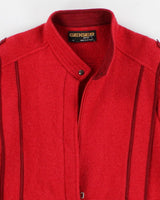 Vintage men's Geiger Red wool  Zip Up Jacket - M
