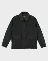 Men's Black zip Up Barbour Land Rover Special Addition Jacket - S