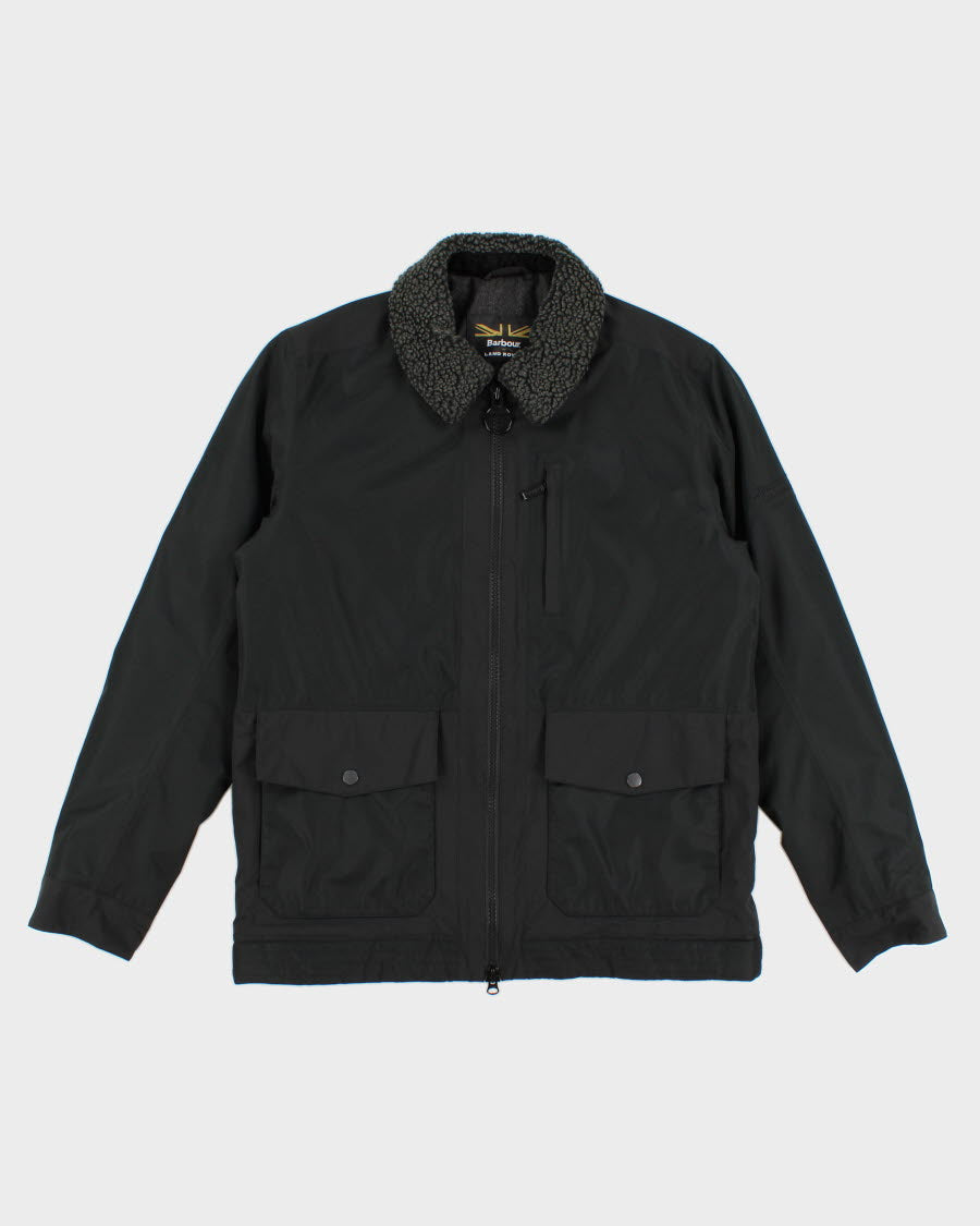 Men's Black zip Up Barbour Land Rover Special Addition Jacket - S