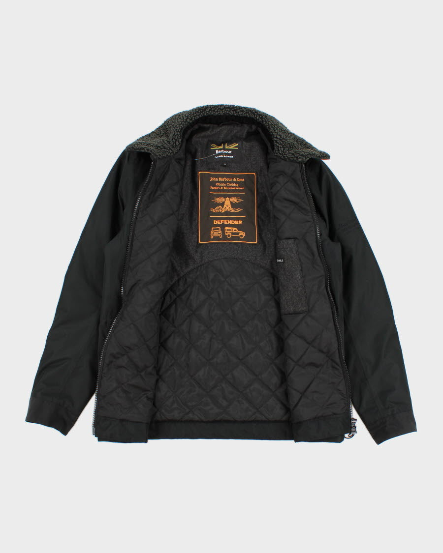 Men's Black zip Up Barbour Land Rover Special Addition Jacket - S