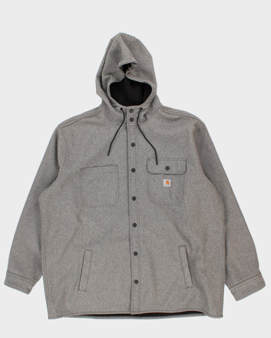 Men's Grey Carhartt Hooded coat - XXL