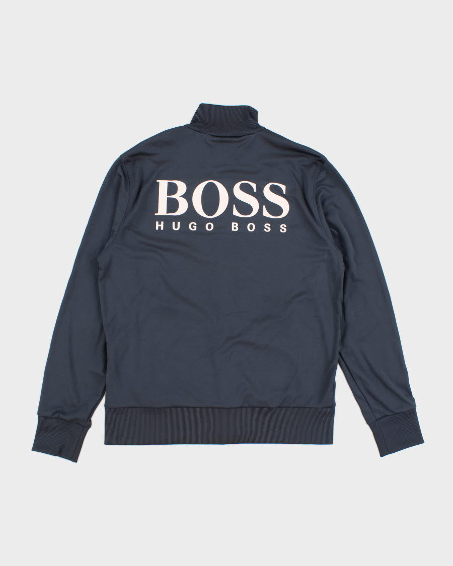 Men's Blue Hugo Boss Zip Up Track Jacket - M